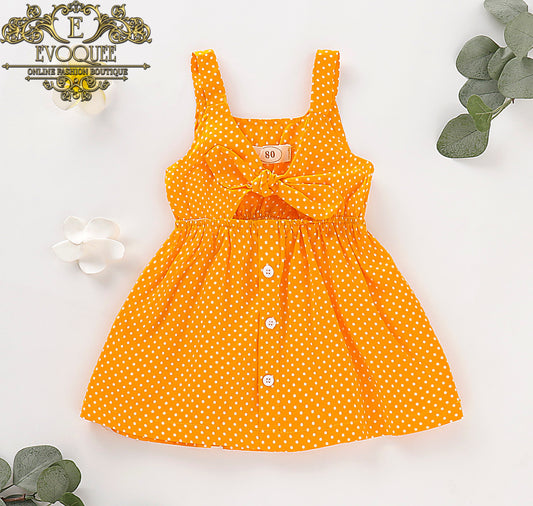 Polka Dot Mustard Dress