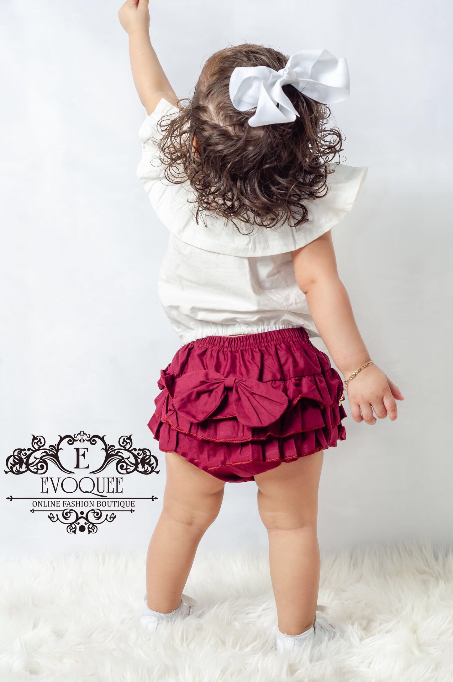 Ruffled Set with Bow