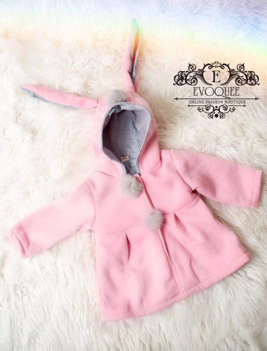 Pink bunny winter coat