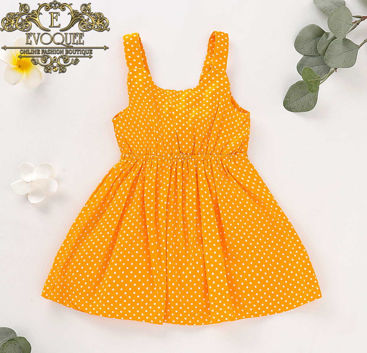 Polka Dot Mustard Dress