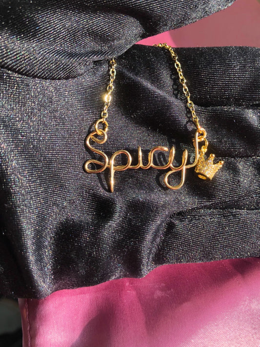 Custom Crown Name Necklace